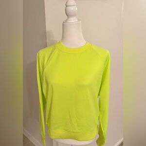 X Karla Neon Yellow Women's Crew Sweatshirt NWT